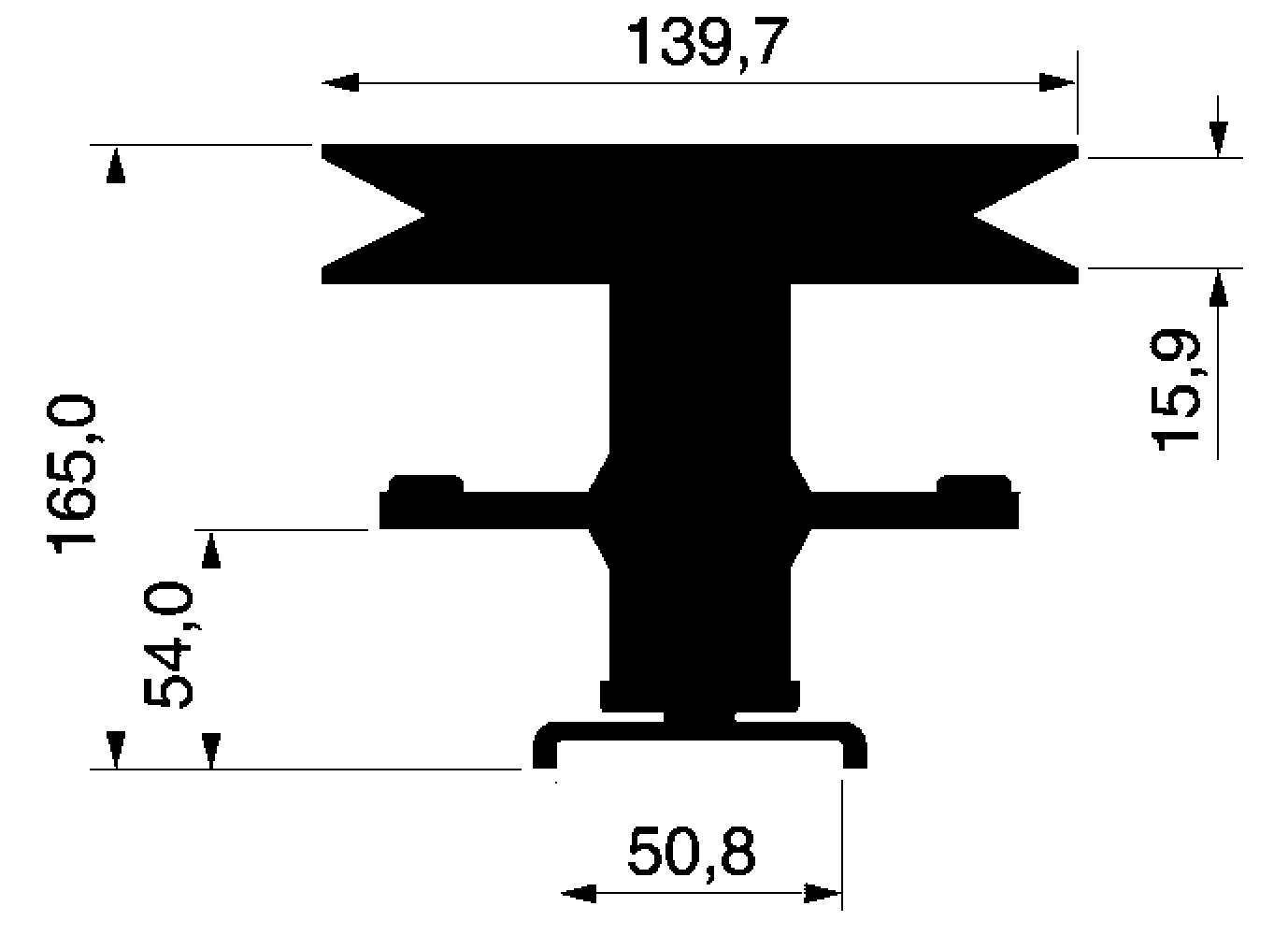Ratioparts Messerantriebswelle p.f.Noma - ra22-221 Zeichnung