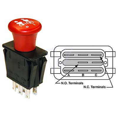 MTD Schalter Magnetkupplung (Pto) - 5013-t3-0001-mtd