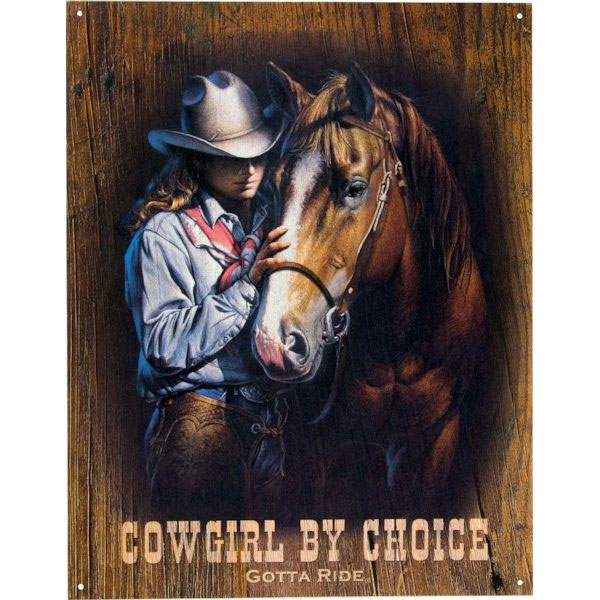 Wandschild Cowgirl BY Choice