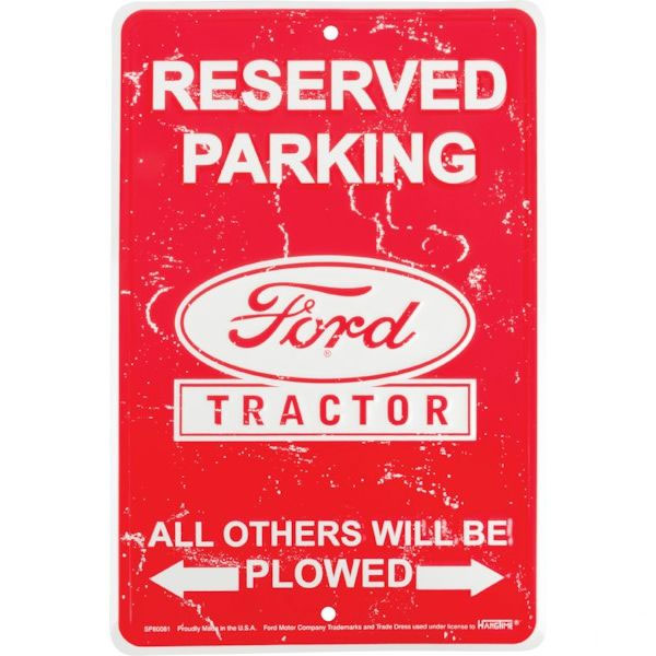 Schild Ford Reserved parking