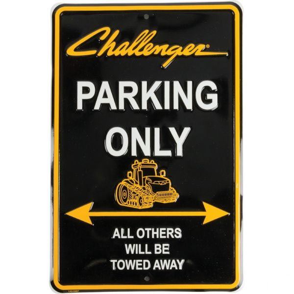 Schild Challenger Parking only