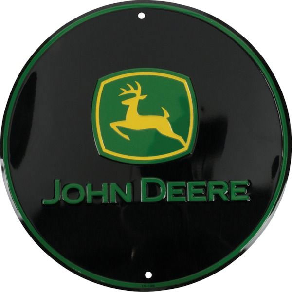 Schild John Deere Logo schwar