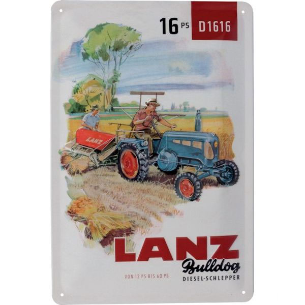 Wandschild Lanz Bulldog D1616