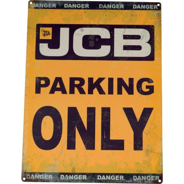 Schild JCB Parking Only