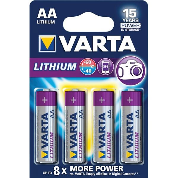 Lithium-Batterie 1,5V AA (4)